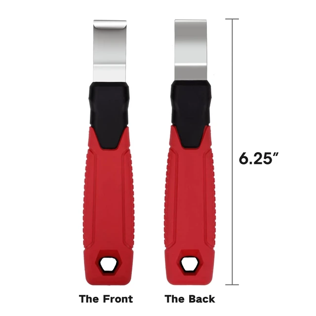 Alt view image 7 of 7 - Vinyl Siding Removal Tool with Extra Long Handle- Steel Blade Vinyl Non-Slip Grip Handle for Installation and Removal Tool Avoid Damaging Vinyl Siding Tool