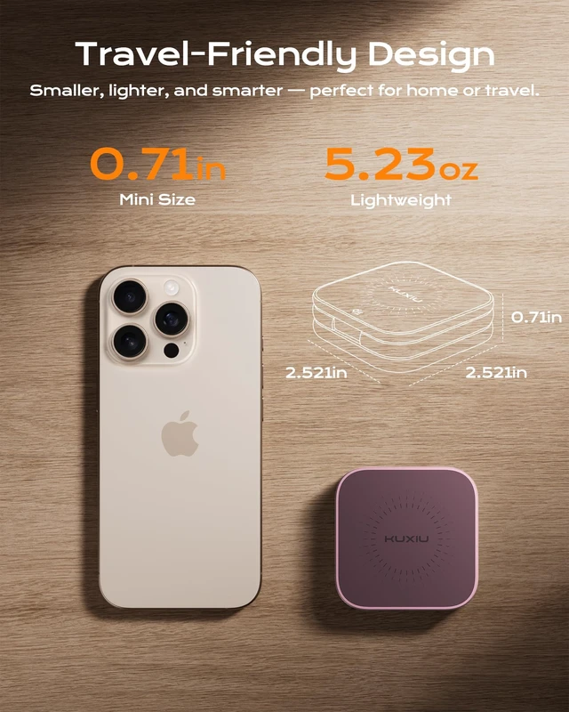 Alt view image 4 of 7 - KU XIU Qi2.2 25W Magnetic Wireless Charger for iPhone 18 Pro Max, Foldable 3 in 1 Travel Charging Station for iPhone 18-12, 5W for Apple Watch & AirPods, Aluminum Alloy Design, 45W Adapter, Burgundy