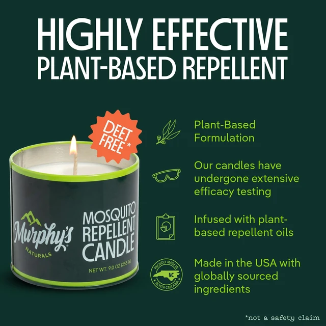 Alt view image 2 of 7 - Citronella Mosquito Repellent Candles, 9 oz (Pack of 2) | Soy & beeswax blend with rosemary, peppermint, citronella & lemongrass oils; 30-hour burn for patios & outdoor spaces