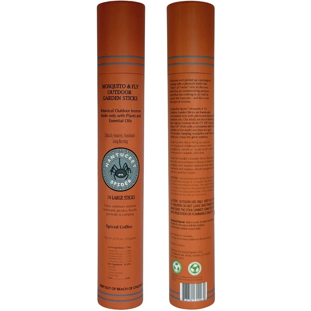 Alt view image 5 of 6 - Mosquito Sticks and Holder | Mosquito Repellent Sticks 14 Pack and Holder | Repels Mosquitoes & Flies | Long Lasting | Spiced Coffee Scent