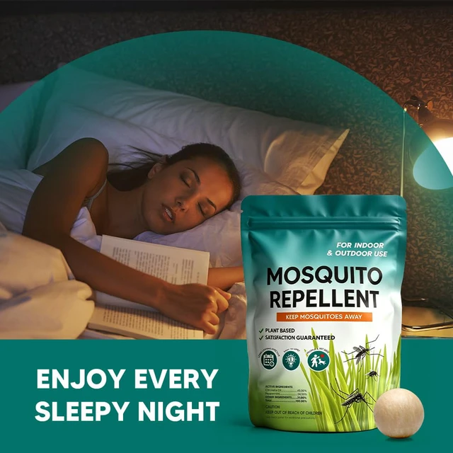 Alt view image 7 of 7 - Mosquito Repellent Outdoor Patio, Mosquito Repellent Indoor 8P | Mosquito Repellent Balls, Mosquito Repellent for Room, Mosquito Deterrent for Yard, Covers 120 Sq Ft, 60 Days Protection