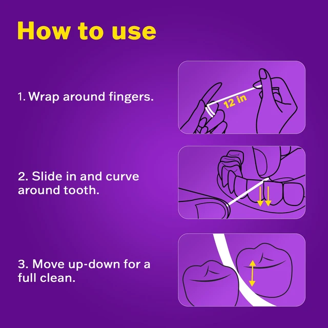 Alt view image 7 of 7 - SlimWeave Thin Glide Floss for Tight Teeth, Shred-Resistant 3-Pack | Flat ribbon floss, waxed for a smooth feel, for sensitive gums, dental tape, Mint + Xylitol, recyclable box, 164 yd total