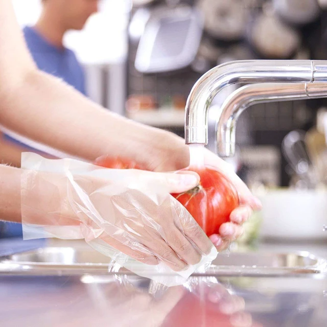 Alt view image 7 of 7 - Disposable Gloves, 1000 Pcs Plastic Gloves for Kitchen Cooking Cleaning Food Handling