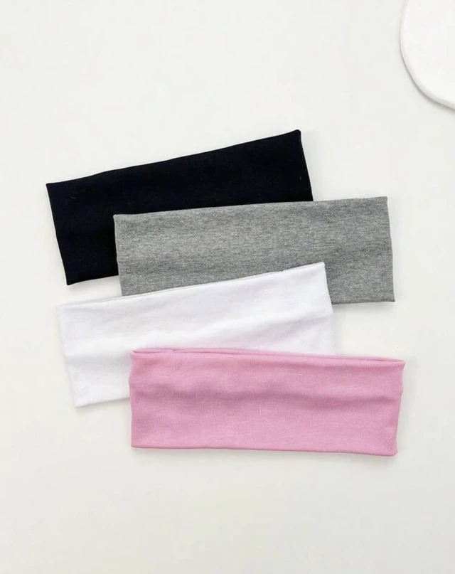 Alt view image 2 of 7 - Headbands for Women Non Slip 16 Pack Multicolor Womens Head Bands, Elastic Hair Bands Soft Cotton Cloth Headband for Workout Yoga Sports Fashion Hair Accessories