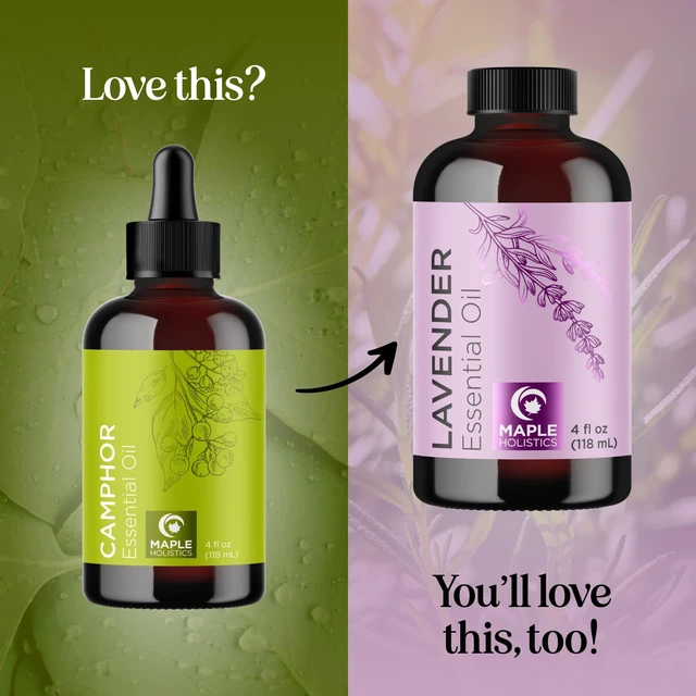 Alt view image 5 of 7 - Pure Undiluted Camphor Essential Oil - 100% Pure Camphor Oil for Aromatherapy and Beauty DIYs Great for Soothing Skin and Clearing Chest - Outdoor Diffuser Oil for Patios and Porches (4 Fl Oz)