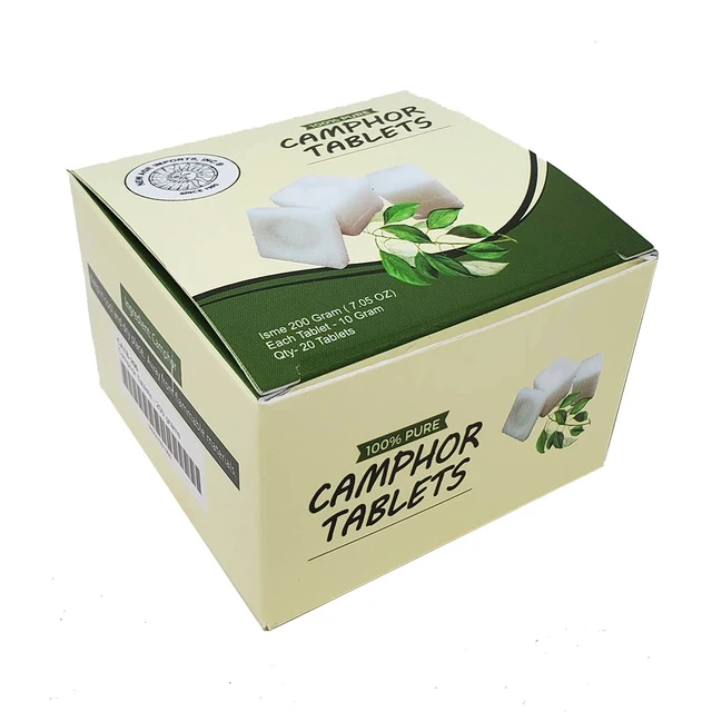 Alt view image 3 of 3 - Camphor Tablets | Premium Quality Refined Camphor Blocks 100% Natural for Incense, Aromatherapy, Odor Eliminator, Puja, Alcanfor by Imports, Inc. (200 Grams)