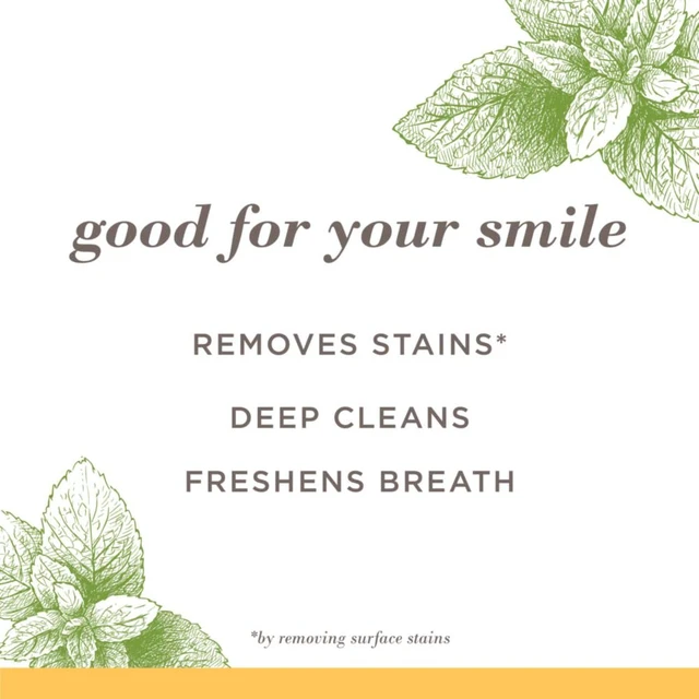 Alt view image 3 of 7 - Burt's Bees Toothpaste, Natural Flavor, Fluoride-Free, Purely White, Zen Peppermint, 4.7 oz, Pack of 3