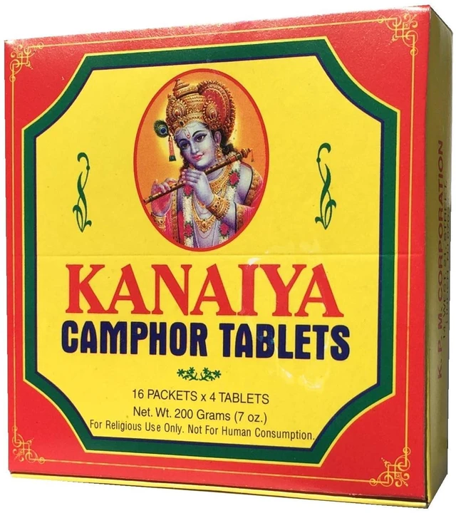 Main image of Camphor Tablets from India - 200 Grams - 64 Tablets (16 Blocks of 4) Brand