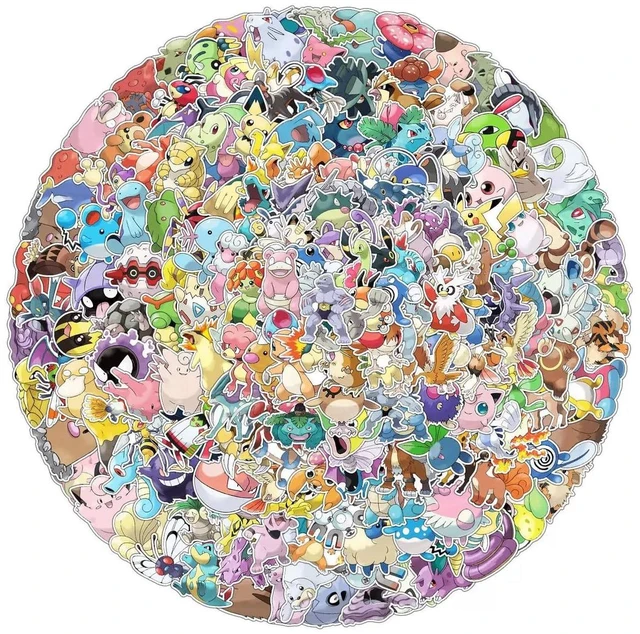 Main image of 200 PCS Cartoon Monster Stickers, Anime Stickers,Hot Cartoon Vinyl Sticker for Water Bottle Laptop Phone Scrapbooking for Party Decor