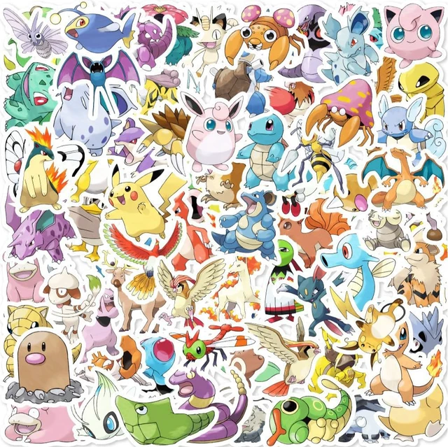 Alt view image 3 of 7 - 200 PCS Cartoon Monster Stickers, Anime Stickers,Hot Cartoon Vinyl Sticker for Water Bottle Laptop Phone Scrapbooking for Party Decor