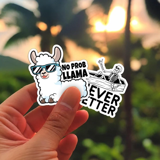 Alt view image 6 of 7 - 400 Pcs Funny Stickers for Adults Dirty Humor, Water Bottles Waterproof Cool Stickers for Laptop, Bumper, Phone, Hard Hats, Sarcastic, Scrapbooking (400)