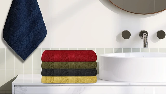 Alt view image 7 of 7 - Classic Hand Towels Pack of 10 (16 x 28 Inches) 100% Ring Spun Cotton Light Weight & Super Absorbent, Fast Drying Hand Towels for Bathroom, Hotels, Travel and Spa (Assorted)