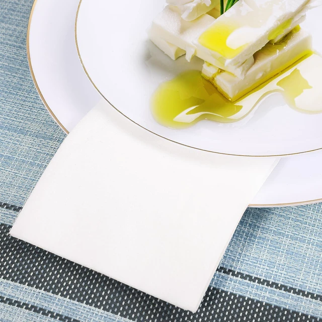 Alt view image 2 of 7 - 200 Pack Disposable Guest Towels Soft and Absorbent Linen Feel Paper Hand Towels Decorative Bathroom Hand Napkins for Kitchen, Parties, Weddings,Halloween