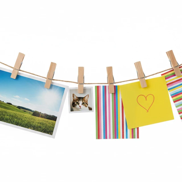 Alt view image 6 of 7 - 500 PCS Wooden Clothes Pins, 1.77 x 0.47 inch Mini Clothespins Wood Spring Clips, Clothes Pegs for Pictures, Crafts, Snacks