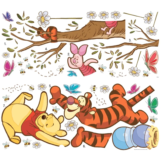 Alt view image 3 of 3 - Disney Winnie The Pooh Swinging For Honey Giant Peel and Stick Wall Decals , RMK2463GM