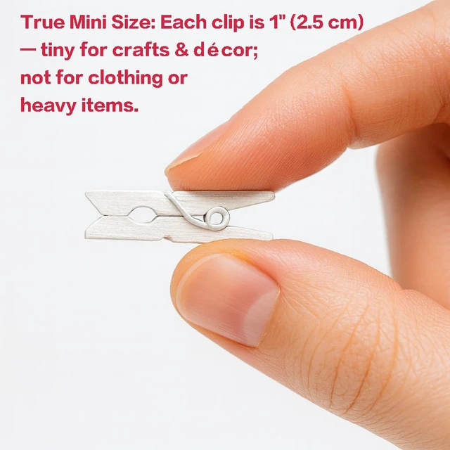 Alt view image 3 of 6 - Wooden Mini Clothespins 500 Per Pack 1" 2.5cm (White)
