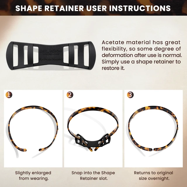 Alt view image 7 of 7 - Hair Band for Eyewear, No Pressure, Non Slip Fashion Thin Headbands for Women - Tortoise - Hairband for Women's Hair