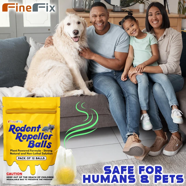 Alt view image 2 of 7 - Mothballs, 12 Pack Mouse Repellent Balls, Plant-Based Formula | Rodent repellent balls, Natural Rat and Mice Deterrent, Get Rid of Rodents from Garage, RV, Barn, Boat, Garden, and Home