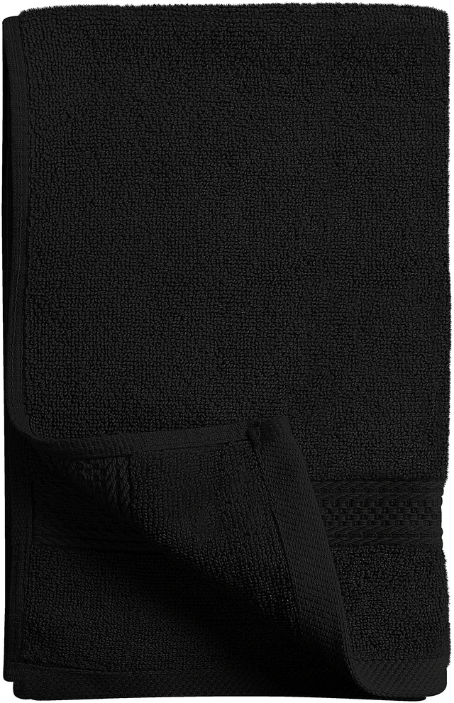 Alt view image 6 of 7 - 6 Pack Premium Hand Towels, 16x28 in, 600 GSM Cotton, Black | Premium Ultra-Soft Lightweight Ring Spun Cotton Hand Towels - Highly Absorbent, Ideal for Bathroom, Gym, Spa & Hotel