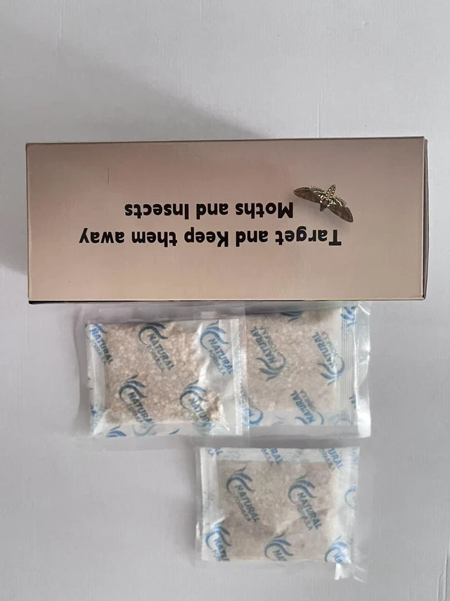 Alt view image 4 of 7 - 10 Pack Natural Moth Repellent for Clothes Indoor Use, Alternative Moth Balls Moth Traps for Clothes, Peppermint and Thyme Essential Oils Effectively Keep Moths Away from Closet Drawers Woolen Silk