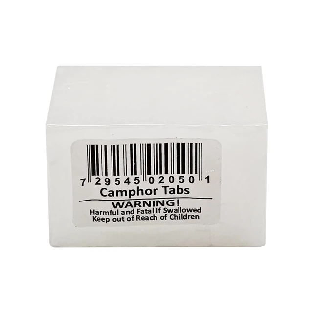 Alt view image 3 of 6 - Refined Camphor Block. Multi-Use. Prevents Musty Odors, Stops Silverware and Tools from Rusting. 1 Block. 4 Tablets. Pack of 12