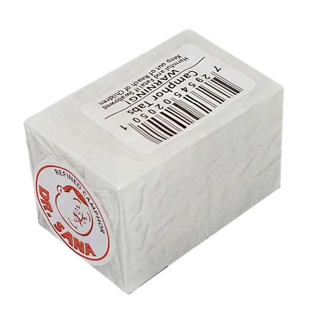 Alt view image 5 of 6 - Refined Camphor Block. Multi-Use. Prevents Musty Odors, Stops Silverware and Tools from Rusting. 1 Block. 4 Tablets. Pack of 12