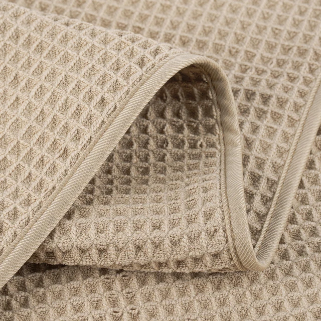 Alt view image 5 of 7 - 430 GSM Poly Blend Microfiber Quick Dry Waffle Hand Towel, 16x30 in | 4 Pack, Oversize, Lint Free, Quick Dry, Hanging Loop