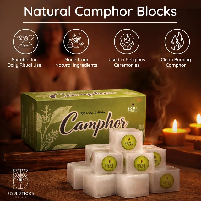 Alt view image 2 of 7 - Natural Camphor Blocks,Pure Camphor Tablets for Aromatherapy & Puja - Alcanfor en Bloques, Alcanfor en Bolitas, Kapoor for Pooja (300 Grams (64 Tablets))