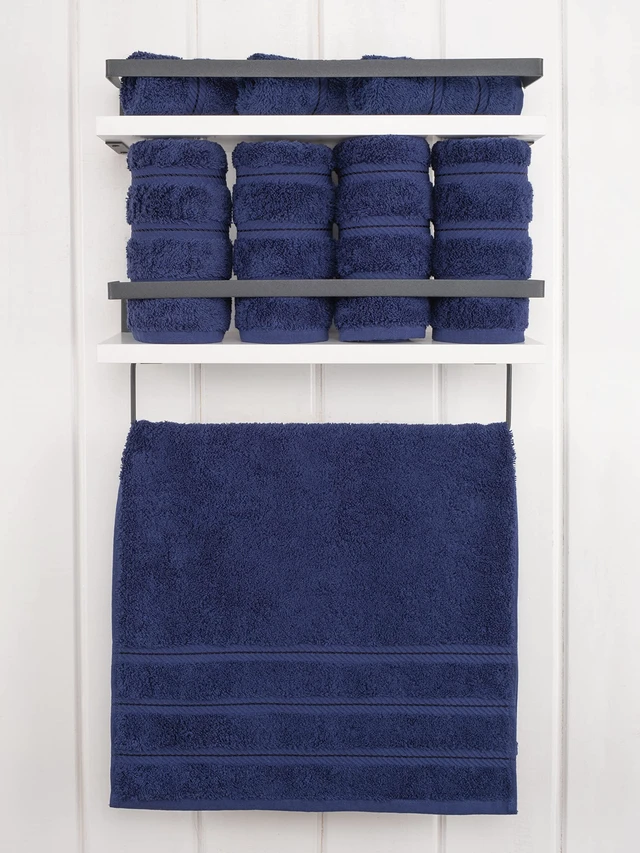 Alt view image 2 of 7 - 100% Cotton Luxury Turkish Towels, 4 PC Hand Towel Set | Soft Absorbent Quick Dry OEKO Tex Standard 100 Certificated Durable Machine Washable Premium Hotel Quality