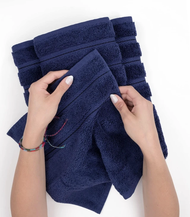 Alt view image 5 of 7 - 100% Cotton Luxury Turkish Towels, 4 PC Hand Towel Set | Soft Absorbent Quick Dry OEKO Tex Standard 100 Certificated Durable Machine Washable Premium Hotel Quality