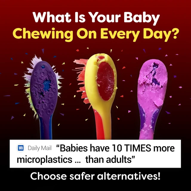 Alt view image 2 of 7 - Microplastic-Free Bamboo Baby Toothbrush, Dentist Designed, 4 Pack | 656 Substances Safety Tested | BPA, PFAS & Phthalate Free | Extra Soft Bristles | Infant to Toddler, 6-12 Months, Age 2-4