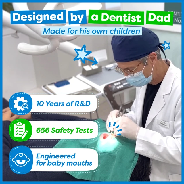 Alt view image 5 of 7 - Microplastic-Free Bamboo Baby Toothbrush, Dentist Designed, 4 Pack | 656 Substances Safety Tested | BPA, PFAS & Phthalate Free | Extra Soft Bristles | Infant to Toddler, 6-12 Months, Age 2-4