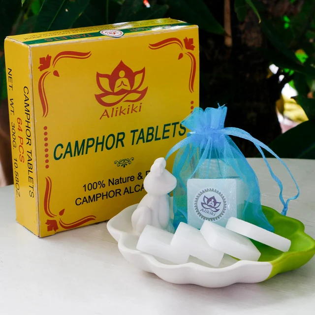 Alt view image 6 of 7 - 300Grams Natural Camphor Blocks 64-Tablets Refined Pure Camphor Cubes for Indian Pooja Alcanfor Tablets Religious Purpose Kapoor for Pooja Odor Eliminator Incense Ideal Indian Ritual