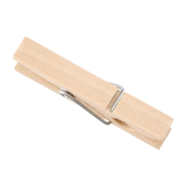 Alt view image 4 of 7 - 400Pcs 1.77 x 0.27 Inch Wooden Small Clothes Pins, Mini Wooden Clothespins, Wooden Clamp Clothes Pins Clip for Documents, Paper, Photos Fixing