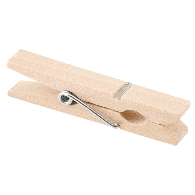 Alt view image 5 of 7 - 400Pcs 1.77 x 0.27 Inch Wooden Small Clothes Pins, Mini Wooden Clothespins, Wooden Clamp Clothes Pins Clip for Documents, Paper, Photos Fixing
