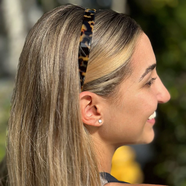 Alt view image 2 of 7 - Paris CP2003 French Headband for Women, Handmade Tokyo, Strong Hold Grip Women's Hair Band, Ligth and Very Flexible, No Slip Durable Styling Girls Hair Accessories, Made in France