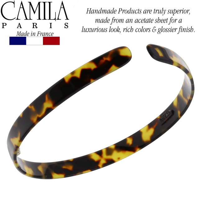 Alt view image 4 of 7 - Paris CP2003 French Headband for Women, Handmade Tokyo, Strong Hold Grip Women's Hair Band, Ligth and Very Flexible, No Slip Durable Styling Girls Hair Accessories, Made in France