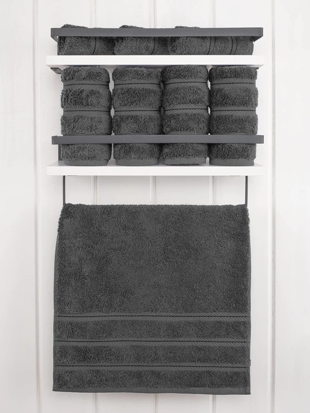 Alt view image 2 of 7 - 100% Cotton Luxury Turkish Towels, 4 PC Hand Towel Set | Soft Absorbent Quick Dry OEKO Tex Standard 100 Certificated Durable Machine Washable Premium Hotel Quality