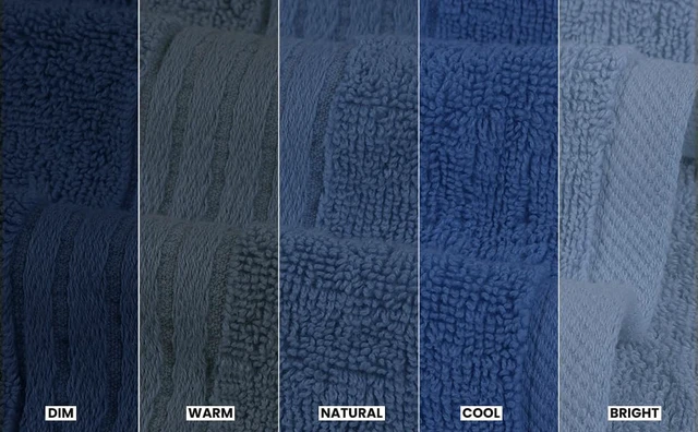 Alt view image 3 of 7 - 6 Piece Hand Towels Set, 16x28 in, 100% Cotton, Navy | Premium Lightweight Ring Spun Cotton Hand Towels - Highly Absorbent, Quick-Drying, Ideal for Travel, Camp, Hotel & Spa