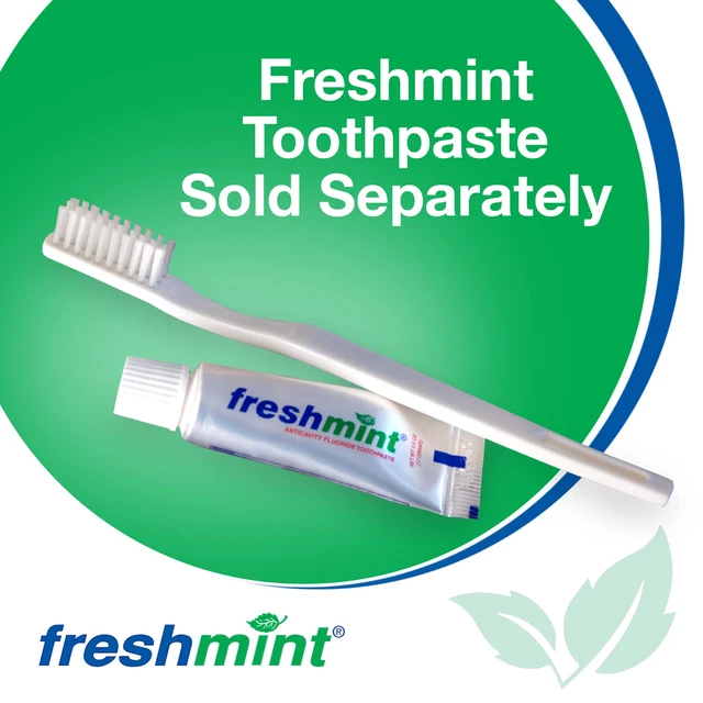 Alt view image 2 of 7 - Individually Wrapped Bulk 30 Tuft Adult Toothbrush (144 Pack) with Soft Nylon Bristles, Perfect for Travel, Hotel, Donation