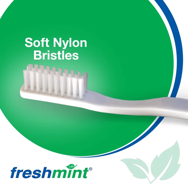 Alt view image 5 of 7 - Individually Wrapped Bulk 30 Tuft Adult Toothbrush (144 Pack) with Soft Nylon Bristles, Perfect for Travel, Hotel, Donation