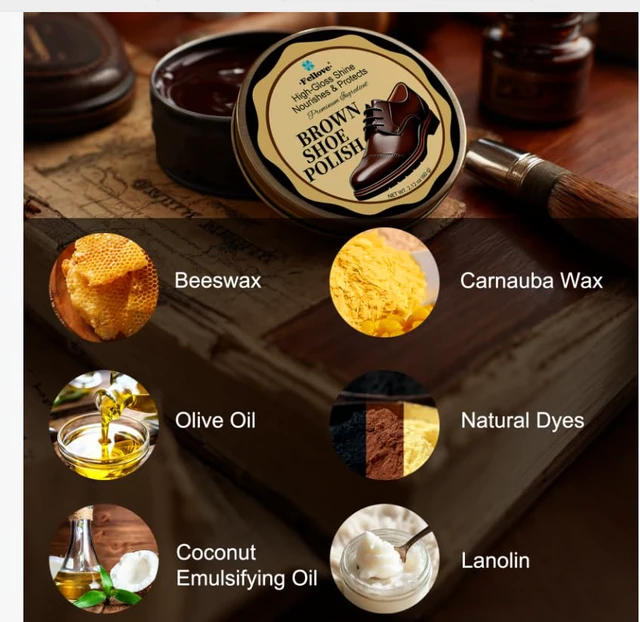 Alt view image 7 of 7 - Shoe Care Kit 16-in-1 Leather Shoe Polish, Cleaning & Conditioning Kit with Saddle Soap & Mink Oil Black/Brown/Neutral Shoe Polish, 3 Horsehair Brushes Premium Storage Bag Gift for Men & Women
