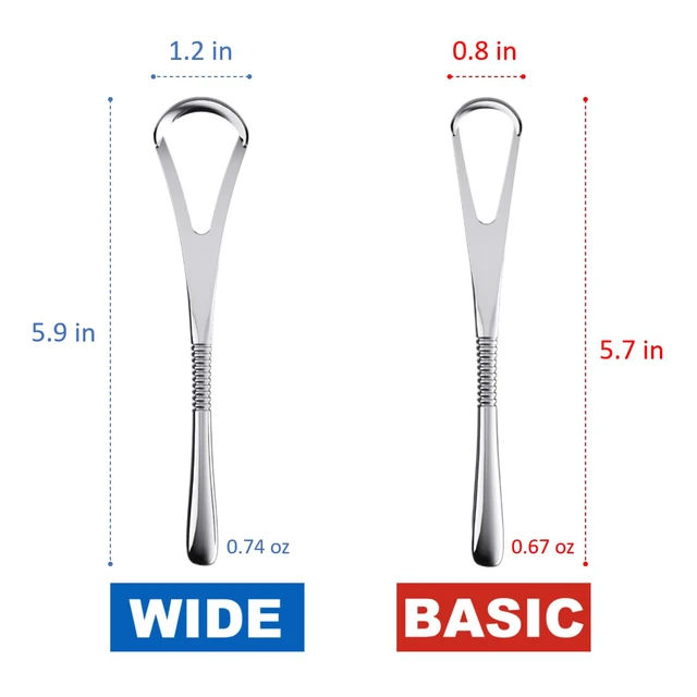 Alt view image 2 of 7 - IBANCOOL Tongue Scraper 316L Stainless Steel Tongue Cleaner with Ergonomic Design to Minimize Gag Reflex, Deep Cleaning Tool, Made in Korea (Basic type for Teens)