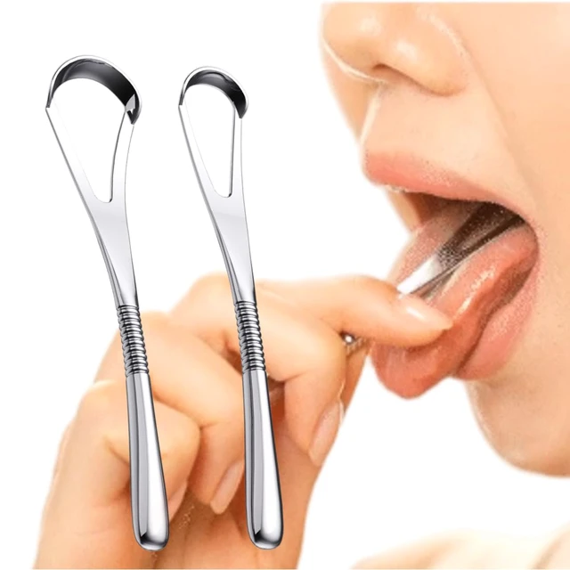 Alt view image 3 of 7 - IBANCOOL Tongue Scraper 316L Stainless Steel Tongue Cleaner with Ergonomic Design to Minimize Gag Reflex, Deep Cleaning Tool, Made in Korea (Basic type for Teens)