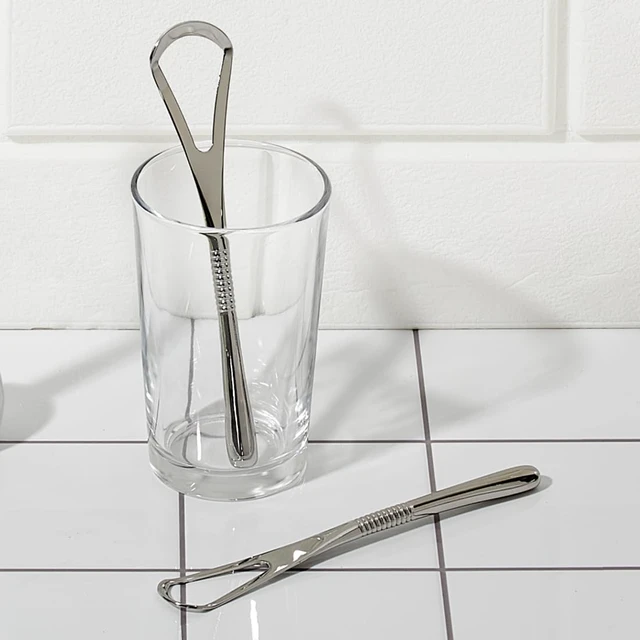 Alt view image 7 of 7 - IBANCOOL Tongue Scraper 316L Stainless Steel Tongue Cleaner with Ergonomic Design to Minimize Gag Reflex, Deep Cleaning Tool, Made in Korea (Basic type for Teens)