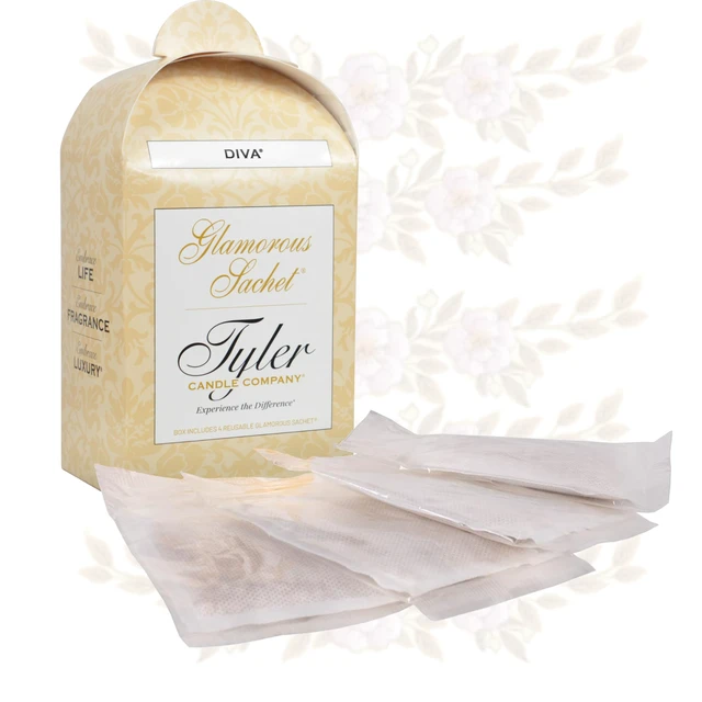 Alt view image 2 of 7 - Tyler Candle Diva Dryer Sachets, 8 Glamorous Reusable Dryer Sachets, 2 Pack (4 per Pack) Bundle with Stain Remover Pen, Home Laundry Softener Sheets, Scent for Clean Fabric Detergent Beads