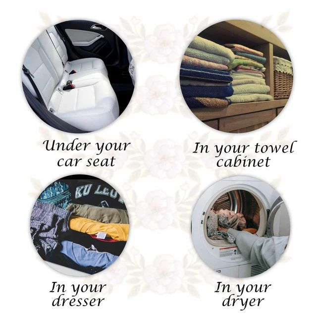 Alt view image 4 of 7 - Tyler Candle Diva Dryer Sachets, 8 Glamorous Reusable Dryer Sachets, 2 Pack (4 per Pack) Bundle with Stain Remover Pen, Home Laundry Softener Sheets, Scent for Clean Fabric Detergent Beads
