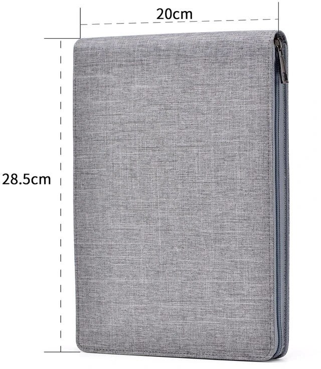 Alt view image 5 of 7 - 24 Fountain Pen Case Gray Organizer Bag - Premium Waterproof Canvas Pen Display Holder, Individual Slot Zippered Style Storage Case
