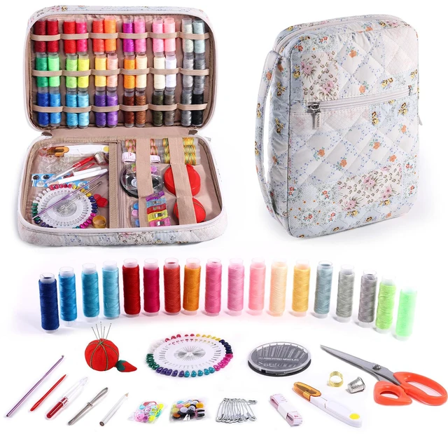 Main image of Complete Sewing Kit for Adults with 230pcs Cute Sewing Supplies Kit | Beginner sewing set with organizer case,needle and thread kit,sewing accessories; sewing starter set for home, travel,Teen