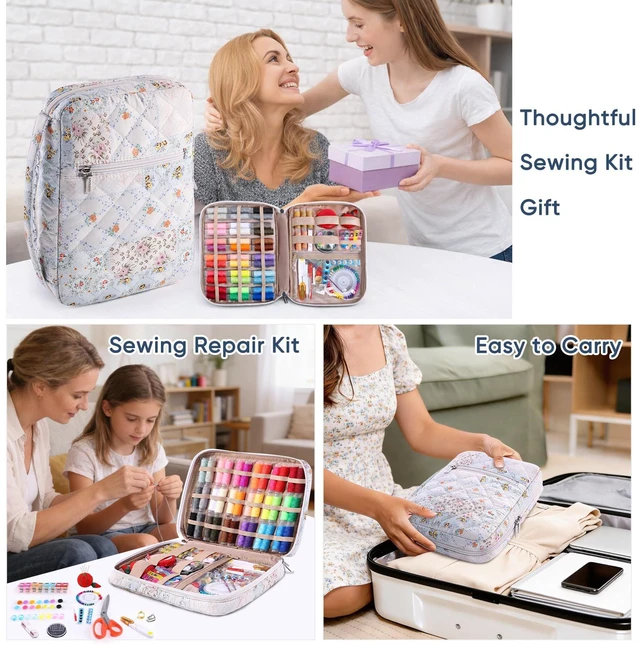 Alt view image 6 of 7 - Complete Sewing Kit for Adults with 230pcs Cute Sewing Supplies Kit | Beginner sewing set with organizer case,needle and thread kit,sewing accessories; sewing starter set for home, travel,Teen